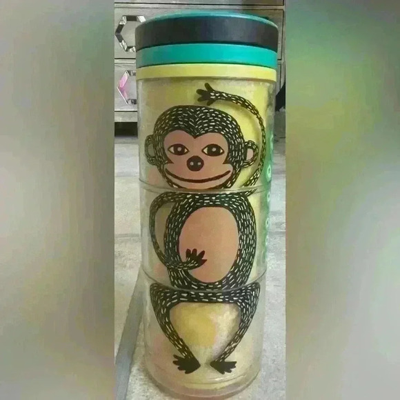 Starbucks Children’s Zoo Animals Twist Puzzle Cup 8oz Kids 2009. C180 - Picture 2 of 5